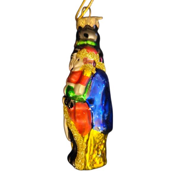 Christopher Radko Ornament 3" Jester with Bear Glass Christmas Decoration - Picture 2 of 6